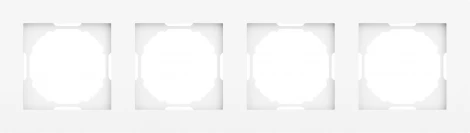 Рамка 4-я, глянцевый белый Donel A07 DE21403