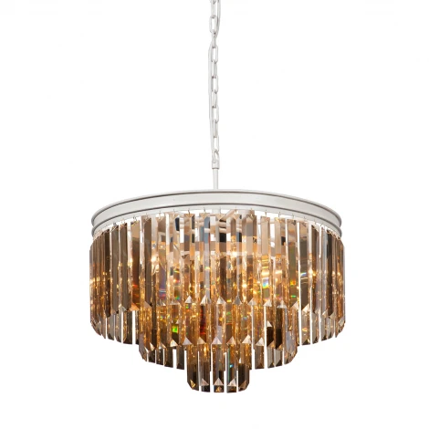 Подвесная люстра Vitaluce V5154-0/6+3+1 (220V, хрусталь, на тросе, круглые)