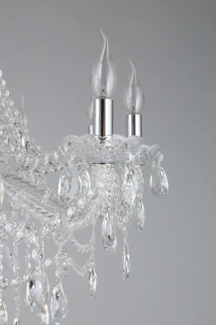 Подвесная люстра Aployt Koletta APL.755.03.10 (220V, хрусталь, на цепи, свеча)