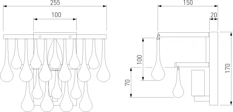 Бра Bogate's Gutta 476/1 (220V, подвески)