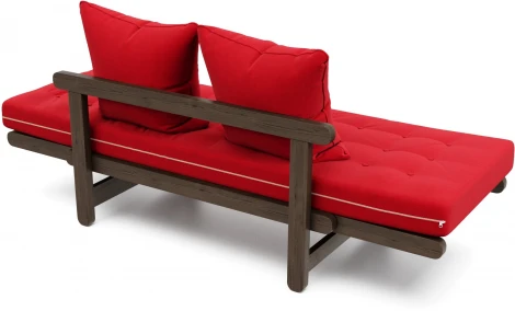 Кушетка Arsko Сламбер венге красный велюр