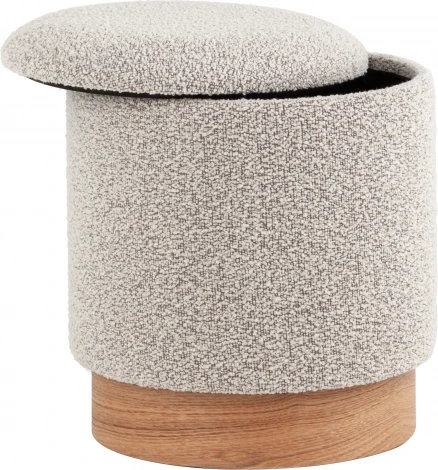 Пуф с ящиком Холли XS букле бежевый, Stool Group