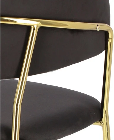 Стул Whispered Fusion Hesby Велюр/Черный арт.HSBI_DC72_black