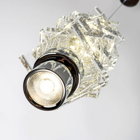 Подвесной светильник светодиодный хрустальный Modelux ML.9050.100 CR