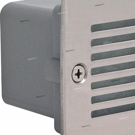 Светильник встраиваемый в стену уличный светодиодный Horoz Bronz, 1 лампа, никель с белым