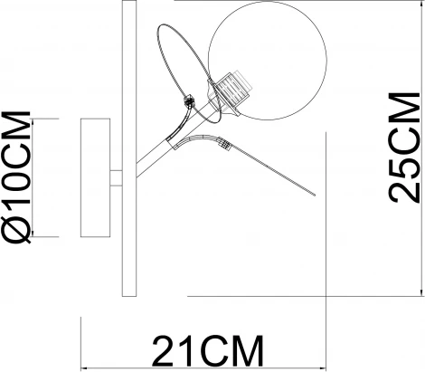 Бра Arte Lamp Peacock A1369AP-1SG
