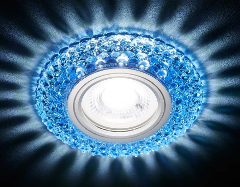 Встраиваемый точечный светильник Ambrella Декоративные Кристалл Лайт S291 BL