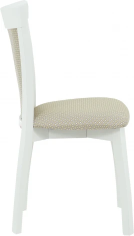 Стул Аврора Тулон 2, спинка мягкая, Эмаль белая/Атина