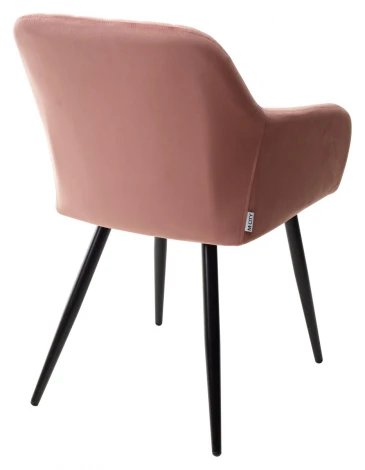 Стул M-City BRANDY BLUVEL-52 розовый/ черный каркас