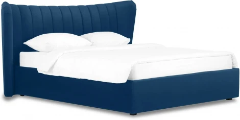 Кровать Queen Agata Lux ОГОГО (арт.636849), (Ткань/Синий)