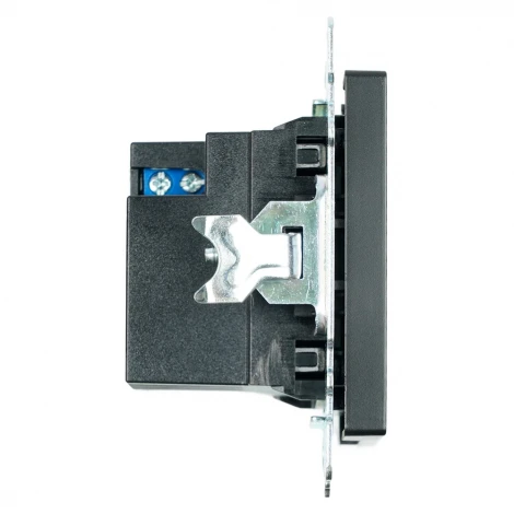 Розетка USB Type A+С (черный) Stekker Катрин 50055