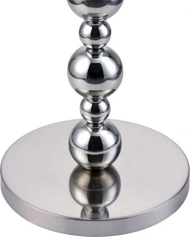 Торшер Lumion Navila 8079/1F хром/черный металл/текстиль E27 1*60W 220V (выключатель, шарики, круглые)