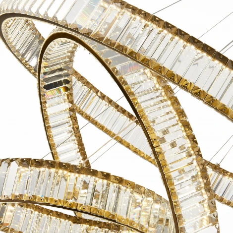 Подвесная люстра ST Luce Tivoli SL1622.303.03 (LED, 220V, хрусталь, на тросе, кольцо)