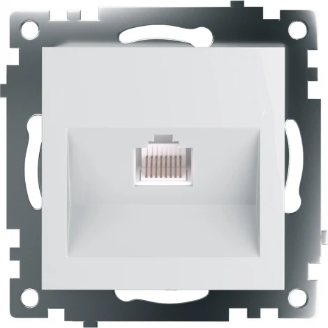Розетка Ethernet RJ-45 (белый) Stekker Катрин 39305