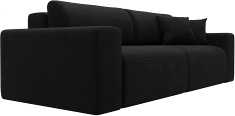 Диван прямой Лига-036 НПБ Классик (Черный/Микровельвет) Лига Диванов арт.121297