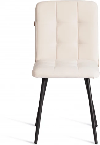 Стул обеденный Medeo Tetchair (Флок/Молочный,Черный) арт.24811