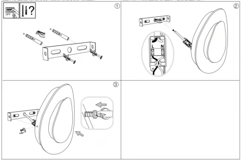 Настенный светильник Ideal Lux Gingle AP D40 (LED, 220V)