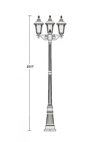 Наземный фонарь Oasis Light Munich 2 S Gb 79759SВ
