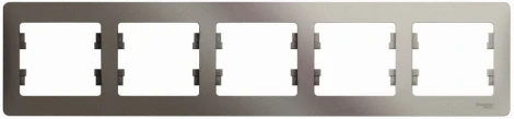 Рамка на 5 постов (платина) Systeme Electric Glossa GSL001205