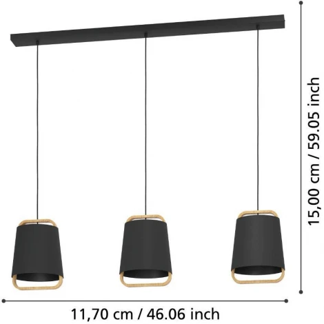 Подвесной светильник Eglo CAMALOZA 390186 (220V, на проводе)
