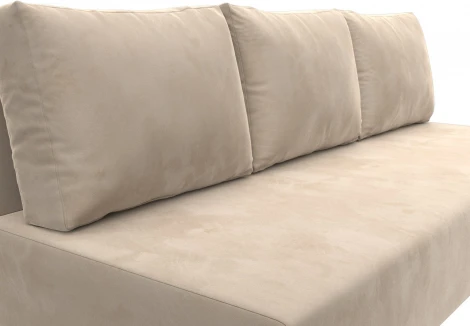 Диван прямой Лига-033 (Бежевый/Велюр) Лига Диванов арт.121088