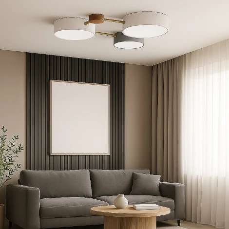 Потолочный светильник светодиодный круглый Lightera Tizzo LE239PL-3WG