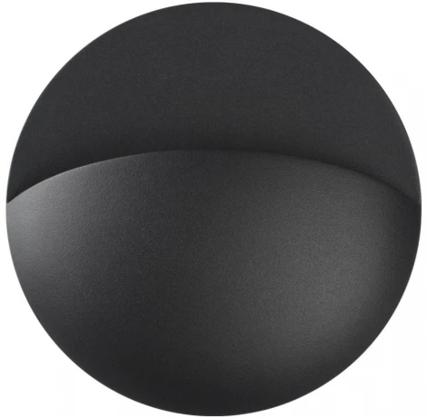 Настенный светильник уличный Novotech Halo 359533 черный LED 10W 220V 3000К (круглые, IP54)