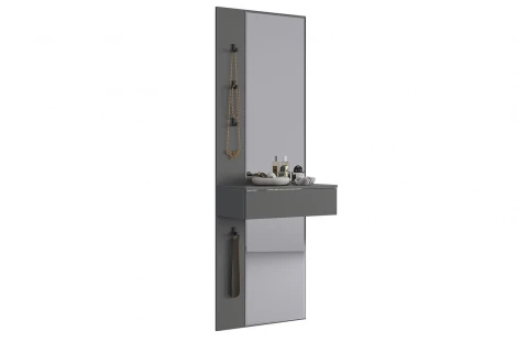 Зеркало Мерси Mebelson (ЛДСП,Зеркало,Пластик,Дерево/Графит) арт.177192,2125