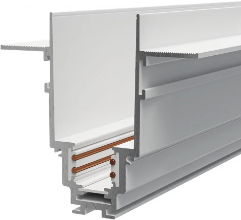 Шинопровод под гипсокартон 3м S35 белый встраиваемый (магнитный) Maytoni Technical TRX004-223W (48V)