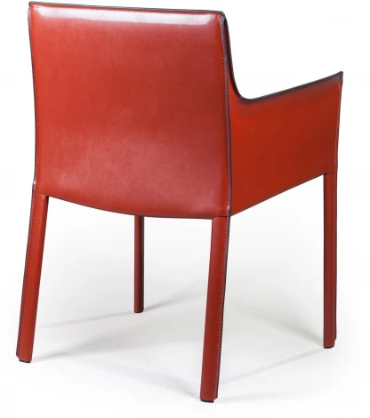Стул с подлокотниками Barrie, кожа ретро-красный Top Concept BARRIE 2000000000145