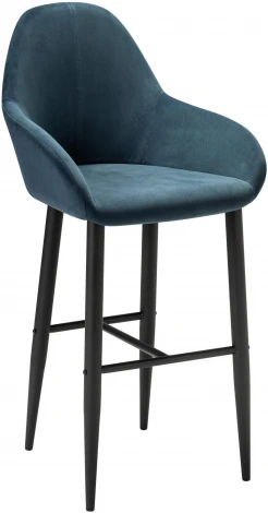 Кресло Бар.Kent Diag blue/черный R-Home арт.410219152h_Diagblue_черн_БАР