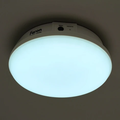 Светильник светодиодный потолочный с БАП 12W Feron AL3025 48985 (220V, круглые, IP65)