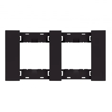 Рамка 2-ая черный матовый Meiton AA4802M2AG