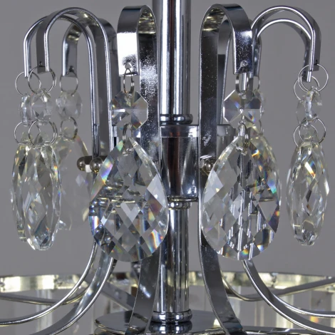 Подвесная люстра хрустальная Reluce 51159-0.4-08 CR (220V, на цепи)