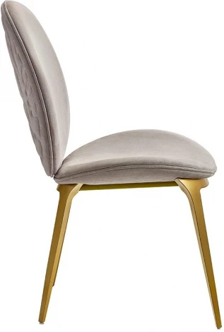 Стул ESF CAVA GY8029 бежевый/нерж.сталь/Ткань,Нержавеющая сталь