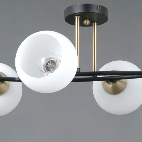 Потолочная люстра на штанге ILLUMICO IL0798-4CSQ-25 BK AB TRENTO (220V)