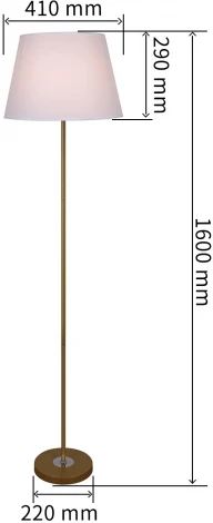 Торшер Reluce 03910-0.6-02 GOLD (220V)