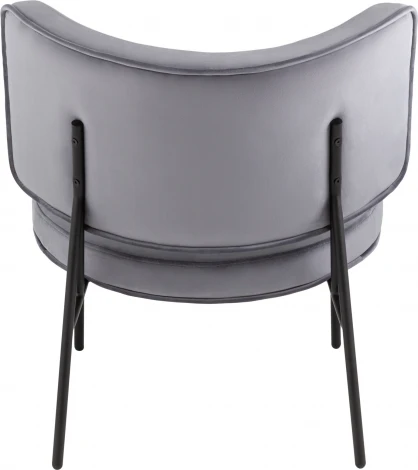 Кресло District Lounge велюр серый Stool Group (арт.УТ000039114)