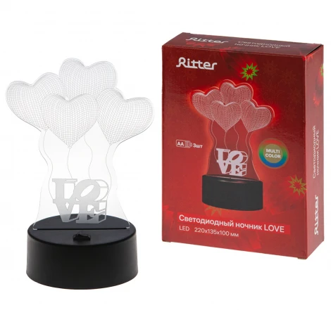 Интерьерная настольная лампа светодиодная для детской с выключателем Ritter 29250 0