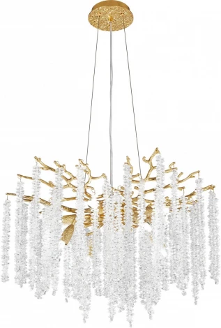 Подвесная люстра хрустальная Arte Milano Milan23 239801/D600/8/A Gd (220V, на тросе)