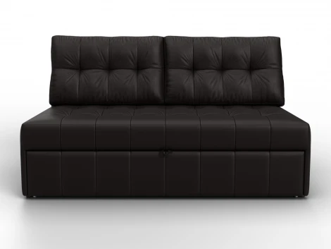 Диван прямой Лига-107 (140) (ЛДСП,Брус,Фанера,Экокожа/Коричневый) Лига Диванов 134924