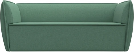 Диван кухонный прямой Бергамо 3-х местный (Зеленый/Рогожка) Лига Диванов арт.123181