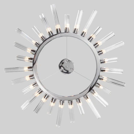 Подвесная люстра Wi-Fi Bogate's Sole 558 (220V, управление смартфоном, голосовое управление, умный дом - Minimir Home, Алиса, Маруся, Салют, на тросе, кольцо)