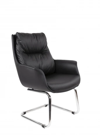 Офисное кресло Chairman 524 Россия нат.кожа/экокожа черная 7216000