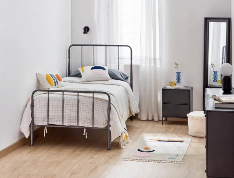 Настенное зеркало La Forma (ex Julia Grup) Romila (Черный/ Полистирол,Дерево,Стекло,МДФ,Пластик)