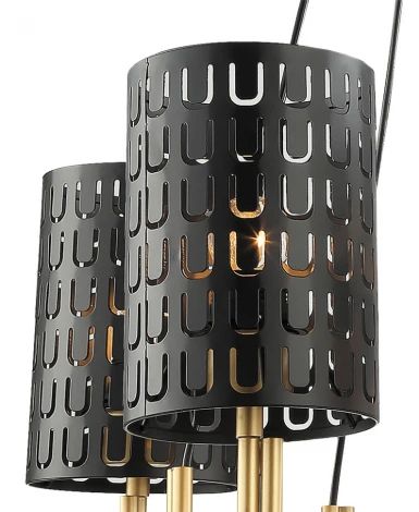 Потолочная люстра Lumien Hall Ноэль 4005/5P-GD-BK