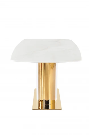 Стол обеденный IST-CASA Барнео BS1802-160GR, 160х90х76 см, светло-серый/золото