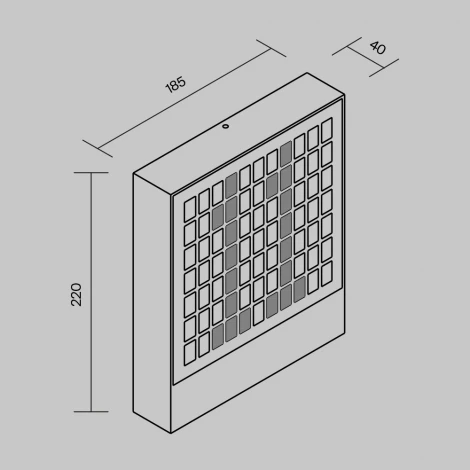 Уличный настенный светильник светодиодный Maytoni Anri O475WL-L10GF3K (220V, IP54)