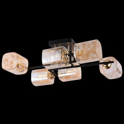 Потолочная люстра на штанге Reluce 72108-0.3-06 BK+FGD (220V)