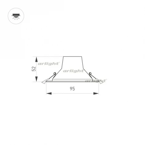 Встраиваемый точечный светильник Arlight 032430 (LED, 220V, круглые)